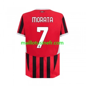 Maillot de Foot AC Milan Alvaro Morata 7 Domicile 2024-25